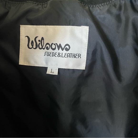 Wilson Black Bomber Jacket with Fringe Details - Picture 11 of 14